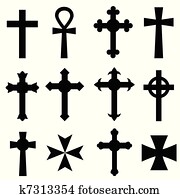 christliche, kreuze