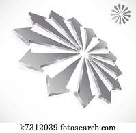 conceptual, 3d, flechas