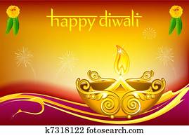 diwali, diya