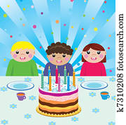 kids at birthday party kids at birthday party