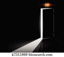 Open Exit Door Open Exit Door
