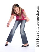 siker, aláír, által, csinos, szőke, pozitív, tanít lány