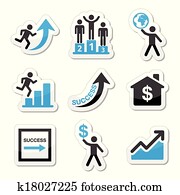 Success in business icons