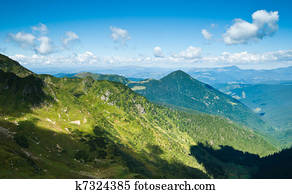 carpathian, bergwelt, in, ukraine:, landschaft