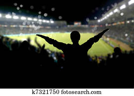Crowd on the stadium Crowd on the stadium