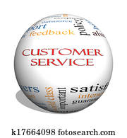 Customer Service 3D sphere Word Cloud Concept Customer Service 3D sphere Word Cloud Concept