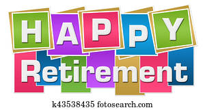 Happy Retirement Colorful Background Happy Retirement Colorful Background