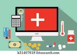 healthcare, medizinische, ausgabe, geld, gesundheit