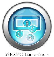 Icon, Button, Pictogram Currency Exchange