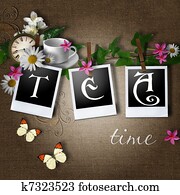 tea time card tea time card