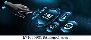 Agile Software Development Business Internet Techology Concept Agile Software Development Business Internet Techology Concept