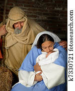 Christmas holy family