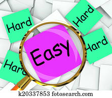 Easy Hard Post-It Papers Mean Effortless Or Challenging