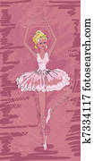 painted ballerina painted ballerina