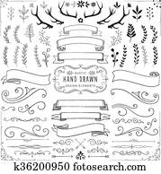 Rustic Clipart Set Rustic Clipart Set