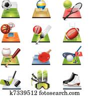 Vector sport icon set Vector sport icon set