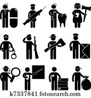 醫生, 護士, 牙醫, 判斷, 警察