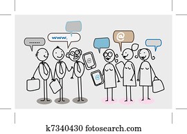 business people social network business people social network