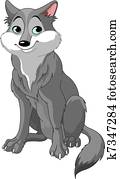 Cartoon wolf Cartoon wolf
