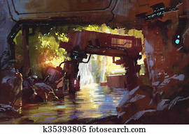 futuristic forest futuristic forest