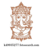 Lord Ganesha. Vector illustration Lord Ganesha. Vector illustration