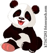 תינוק, פנדה, לצחוק