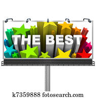 anunciar, el, mejor, en, un, inmenso, cartelera, para, cima, premio