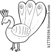 cartoon peacock cartoon peacock