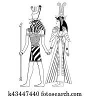 Egyptian national drawing.