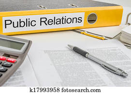 Folder with the label Public Relations