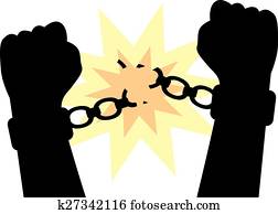 hands to break the shackles