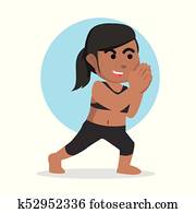 אישה אפריקנית, לעשות, יוגה