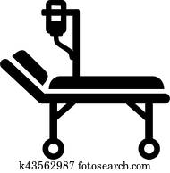 אלונקה, אמבולנס, מיטה