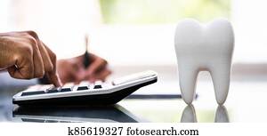 ביטוח של השיניים, bill., רופא שניים, כסף