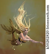 זהוב, בתולת ים