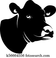 תקציר, שחור, ראש של פרה