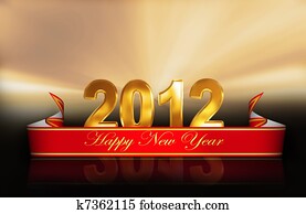 3D numbers 2012 for New years 3D numbers 2012 for New years