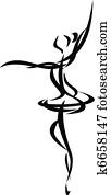abstract ballet dancer abstract ballet dancer