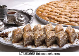 café, e, baklava