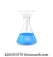 Glass Lab Flask Chemical Yellow Picture U10141524 Fotosearch