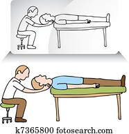 chiropraktiker, hals, einstellung chiropraktiker, hals, einstellung