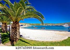 idyllic, praia palma, em, Primosten