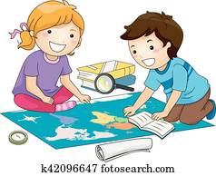 Kids Geography Study Map Kids Geography Study Map