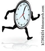 uhr, zeichen, laufende uhr, zeichen, laufende