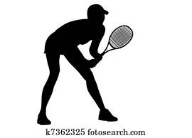 Woman tennis player Woman tennis player