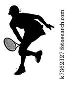 Woman tennis player Woman tennis player
