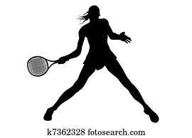 Woman tennis player Woman tennis player