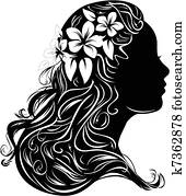 肖像, 在中, a, 妇女