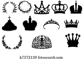 Collection of crowns and wreaths Collection of crowns and wreaths
