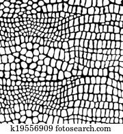 Crocodile skin negative Crocodile skin negative